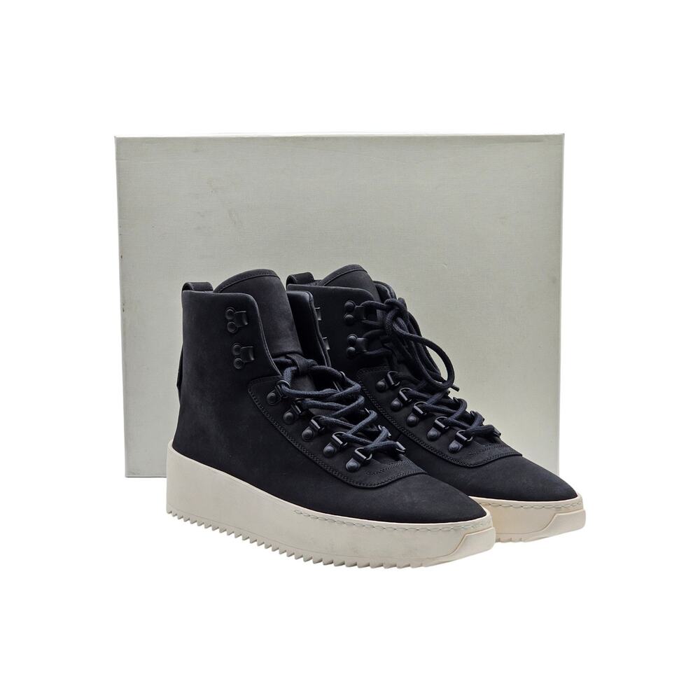 Fear of God Hiking Sneaker Nubuck Leather High Top Boots Black EU 40 US 7 - NWB
